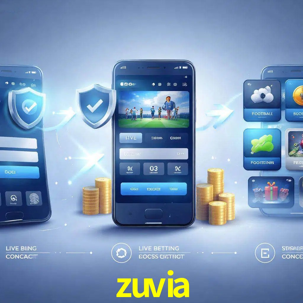 Pasos de acceso a la app zuvia en pantalla de teléfono móvil